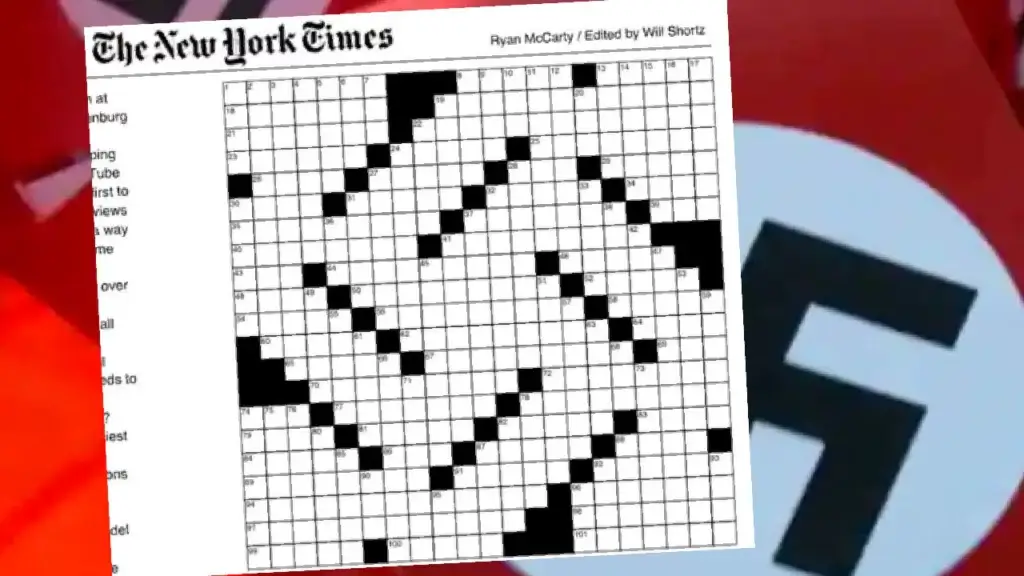 The New York Times accused of publishing a crossword puzzle on Hannukah looking like a Nazi swastika NewsJive